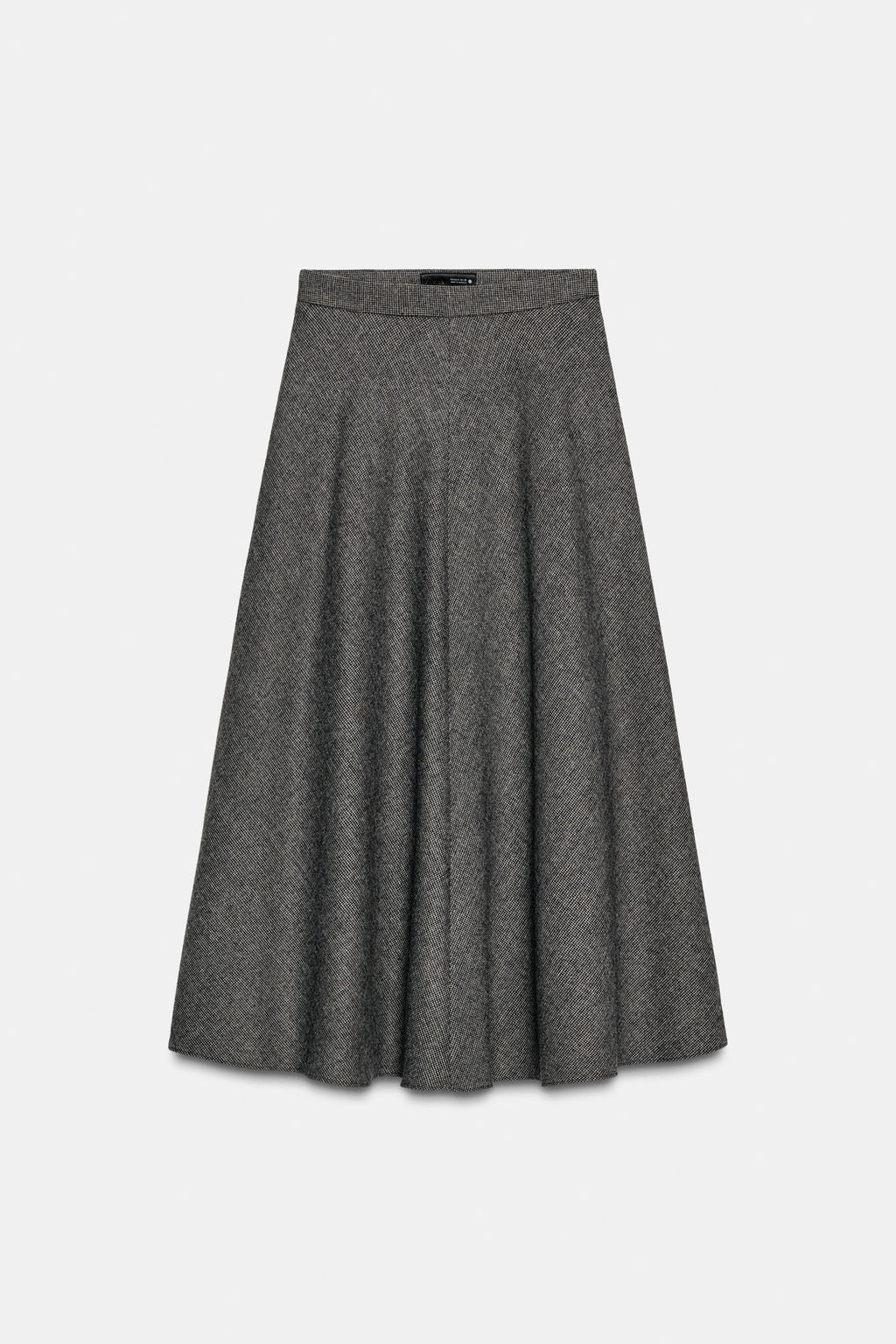 ZW COLLECTION CHECK LAYERED SKIRT WITH WOOL - Zara фото 5
