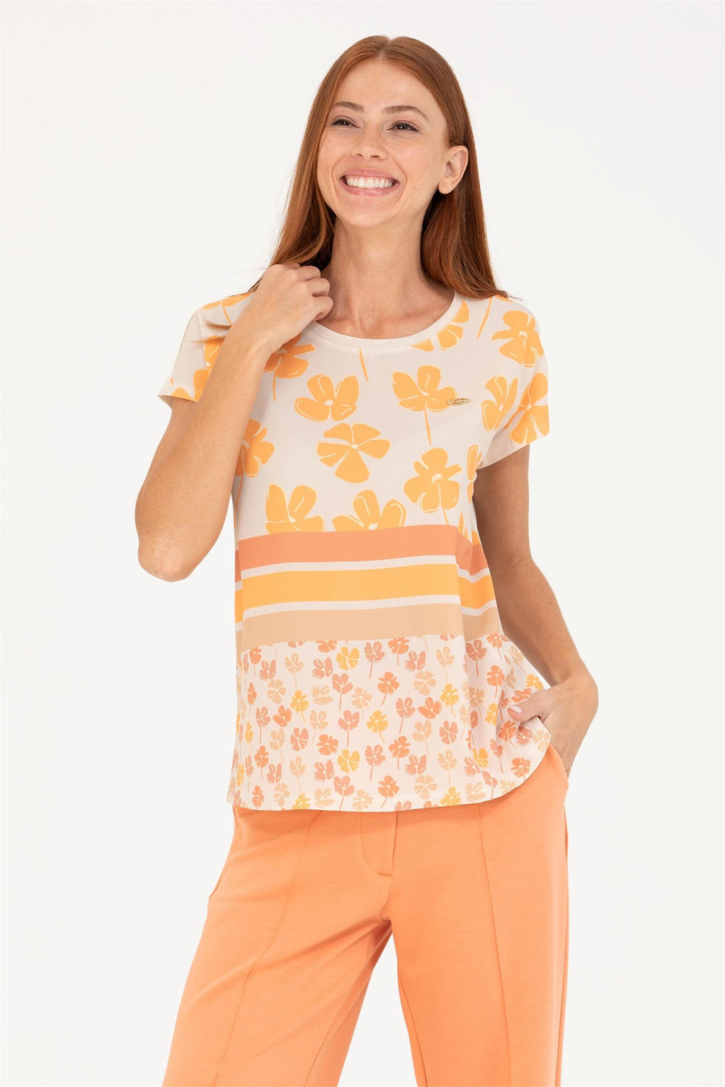 U. S. Polo Assn Женская футболка с круглым вырезом Stone - U.s. polo assn фото 9