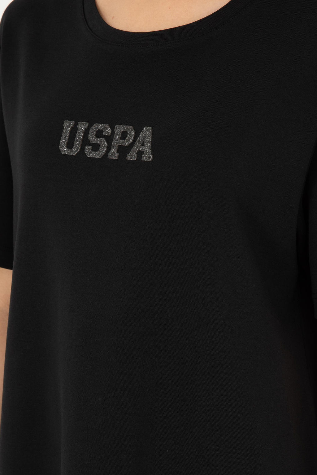 Женское черное трикотажное платье - U.s. polo assn фото 6