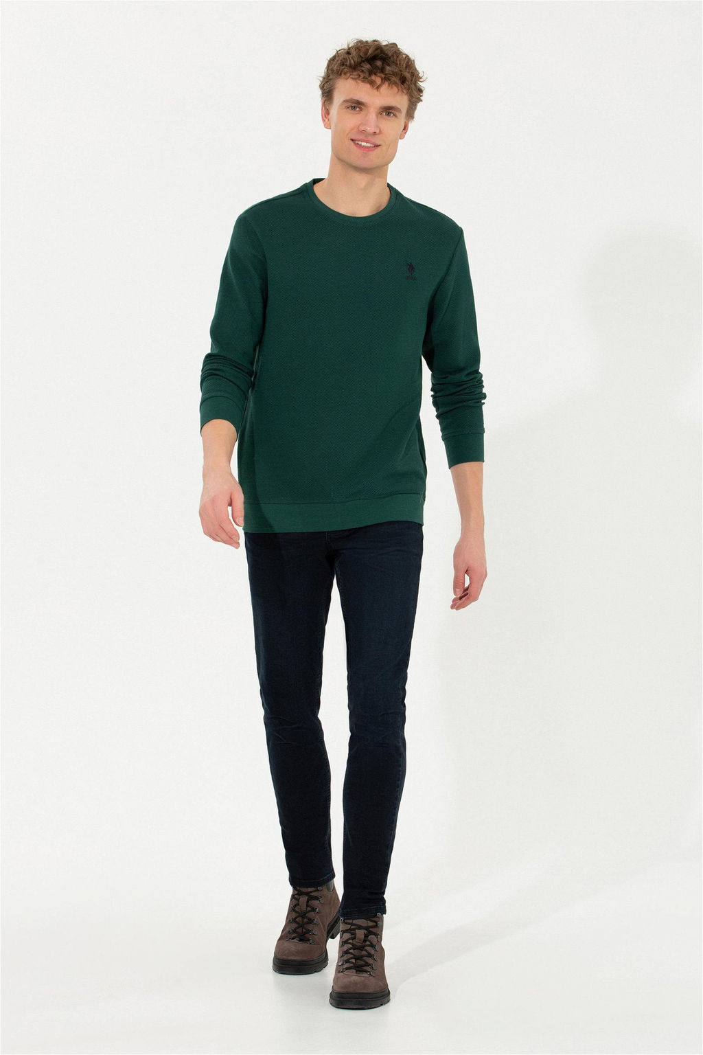 Мужская зеленая толстовка Неожиданная скидка в корзине - U.s. polo assn фото 4