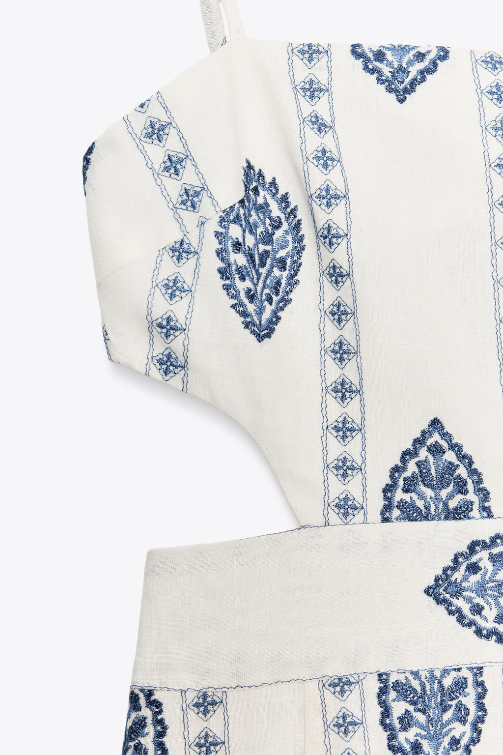 MIDI DRESS WITH CUT-OUT EMBROIDERY - Zara фото 20