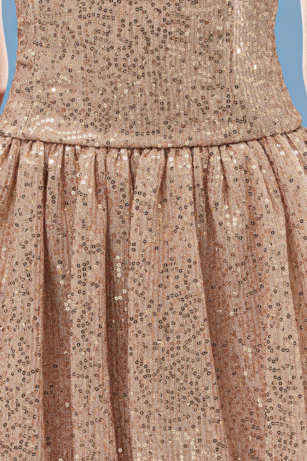 TRENDYOLMILLA Siyah Balon Etek Detayl? Payet Orme K?sa Elbise TPRSS25EL00119  фото 4