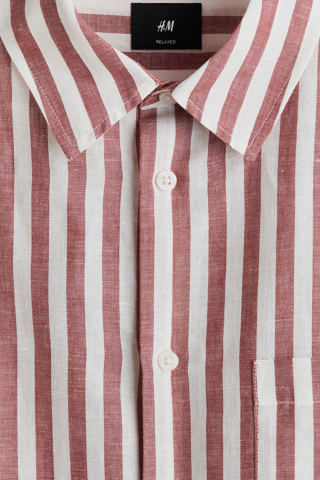 Camisa en mezcla de lino Relaxed Fit - H&m фото 10