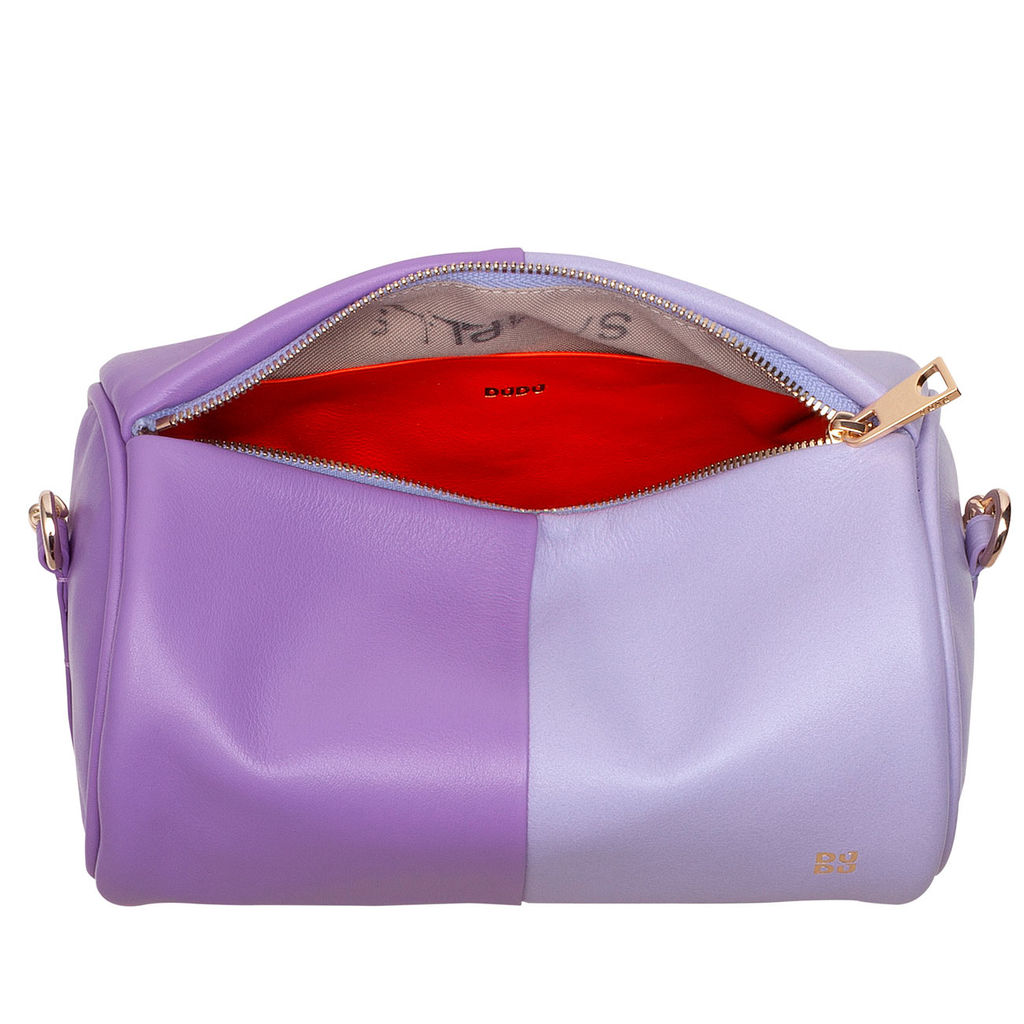 Итальянская кожаная сумка DuDu Bags серии Abigail | прованская сирень - Dudubags фото 3