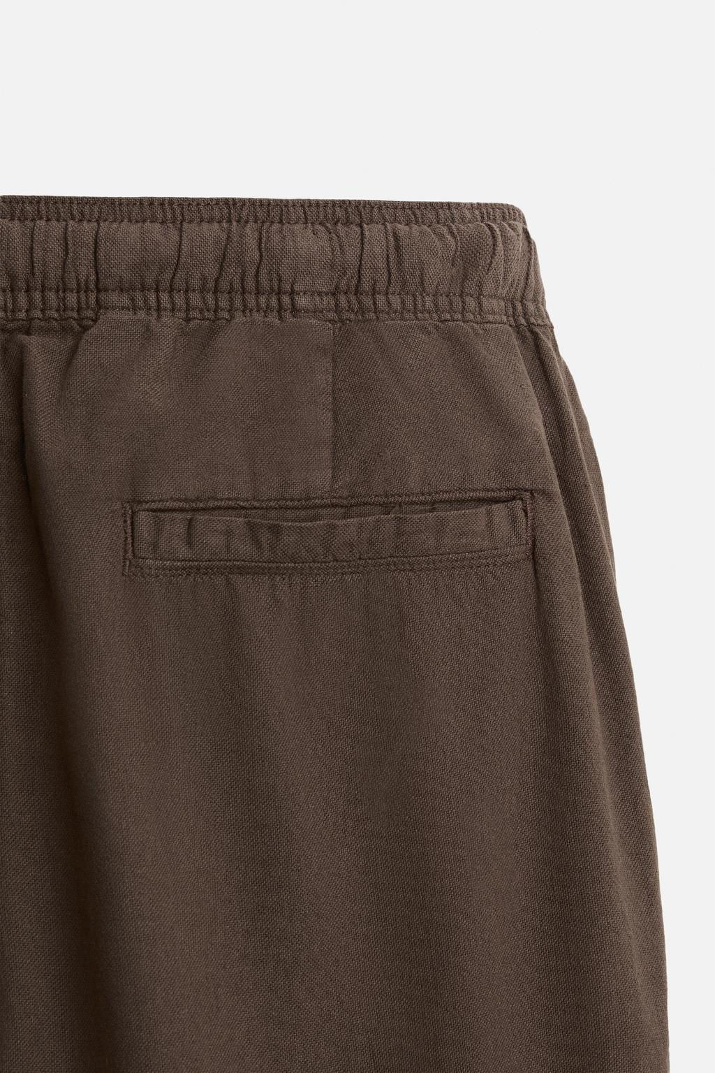 COTTON - LINEN TROUSERS - Zara фото 9