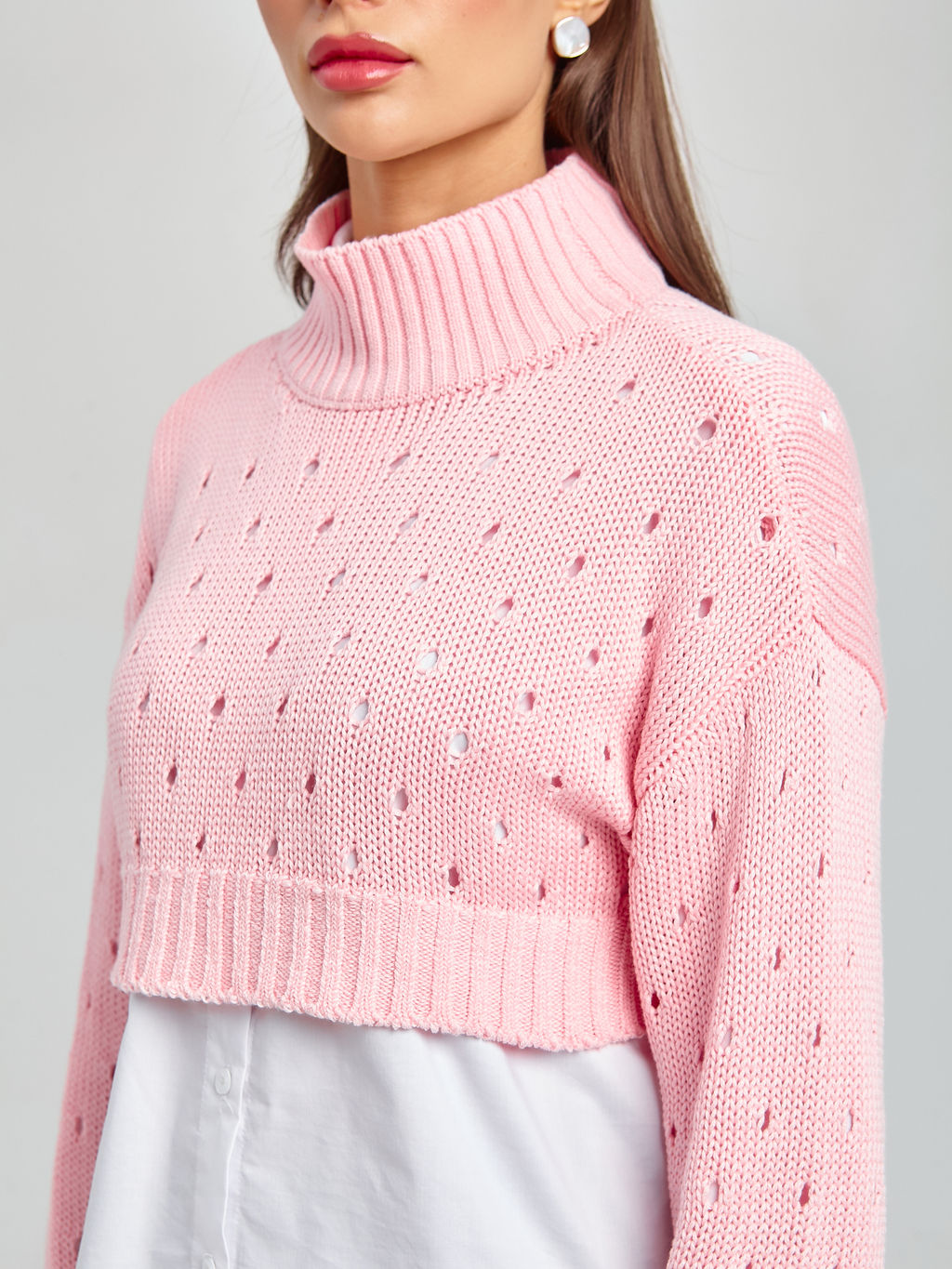 Свитер укороченный