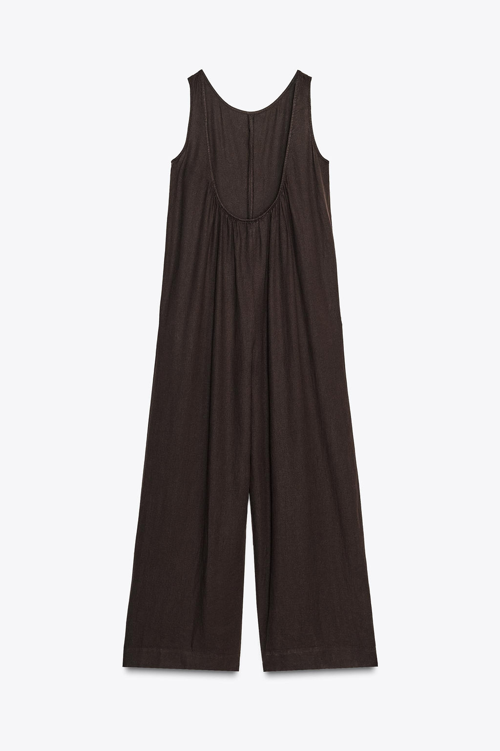 ZW COLLECTION LINEN BLEND LONG JUMPSUIT - Zara фото 11
