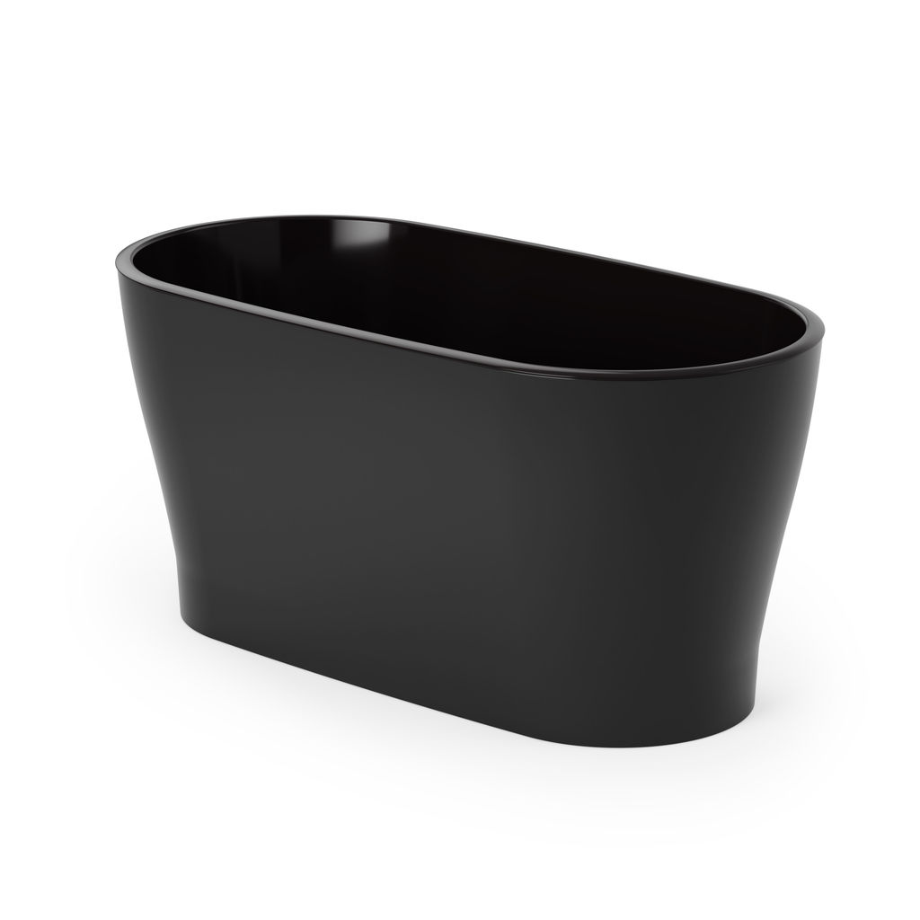 Горшок цветочный "Лея" 4л овальный двойной (с автополивом) (графитовый) М8898