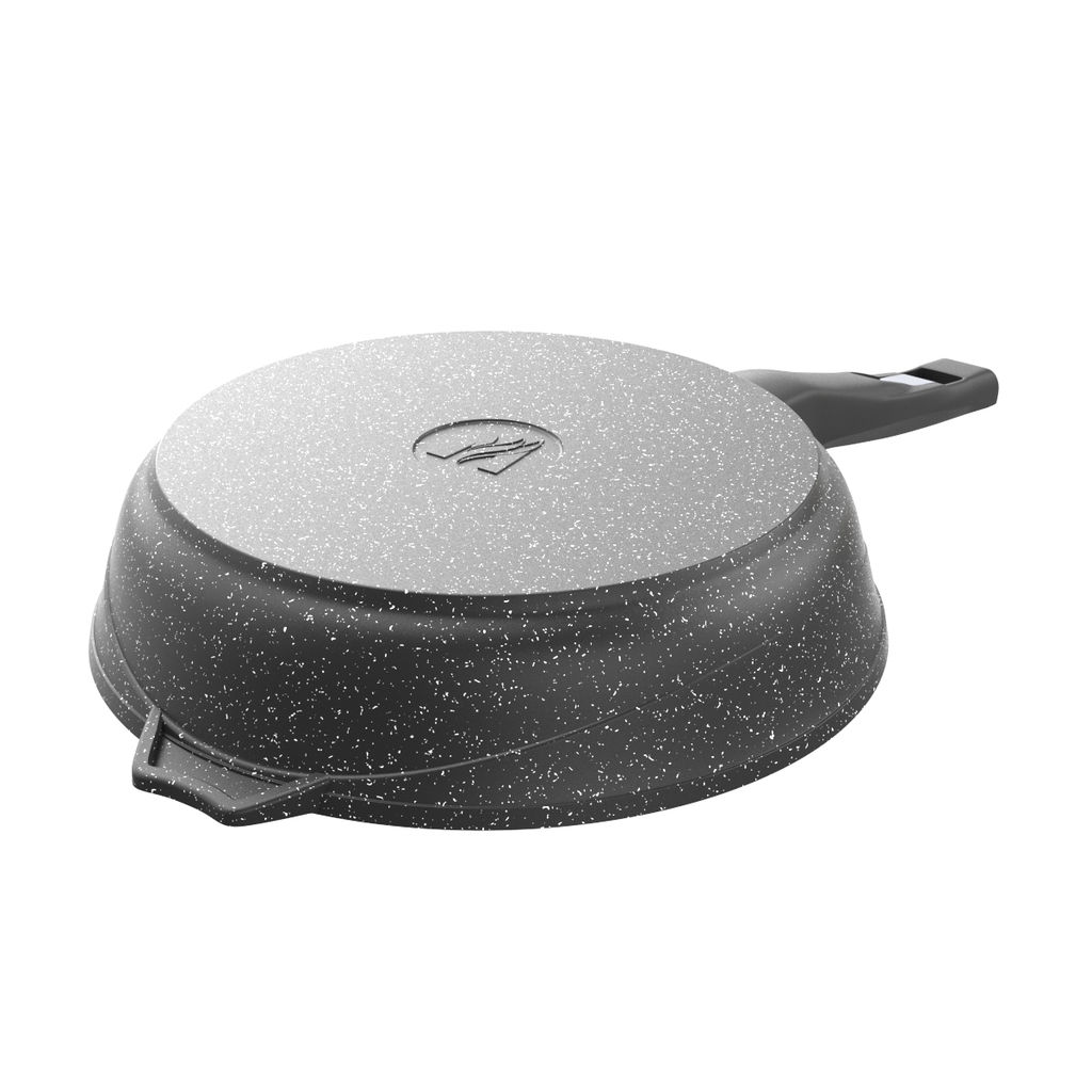ГРАНИТ BLACK Сковорода 30 см со съемной ручкой арт. 030802