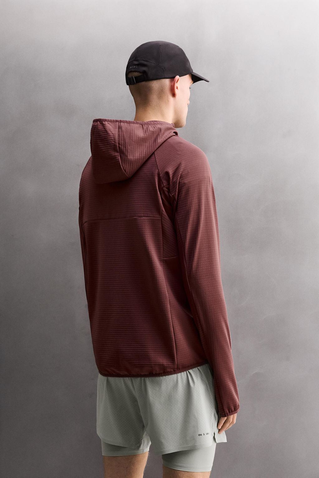 SUDADERA T?CNICA CAPUCHA COMBINADO POLAR / Rosado oscuro