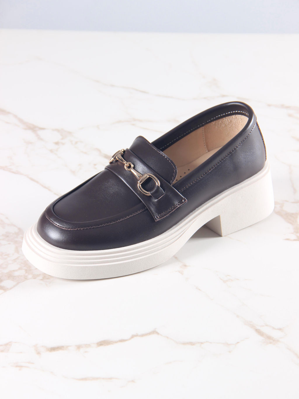 Лоферы туфли 173.1453be.Коричневый дарк