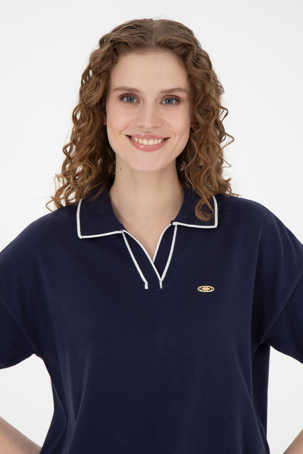 Женский темно-синий свитер - U.s. polo assn фото 9