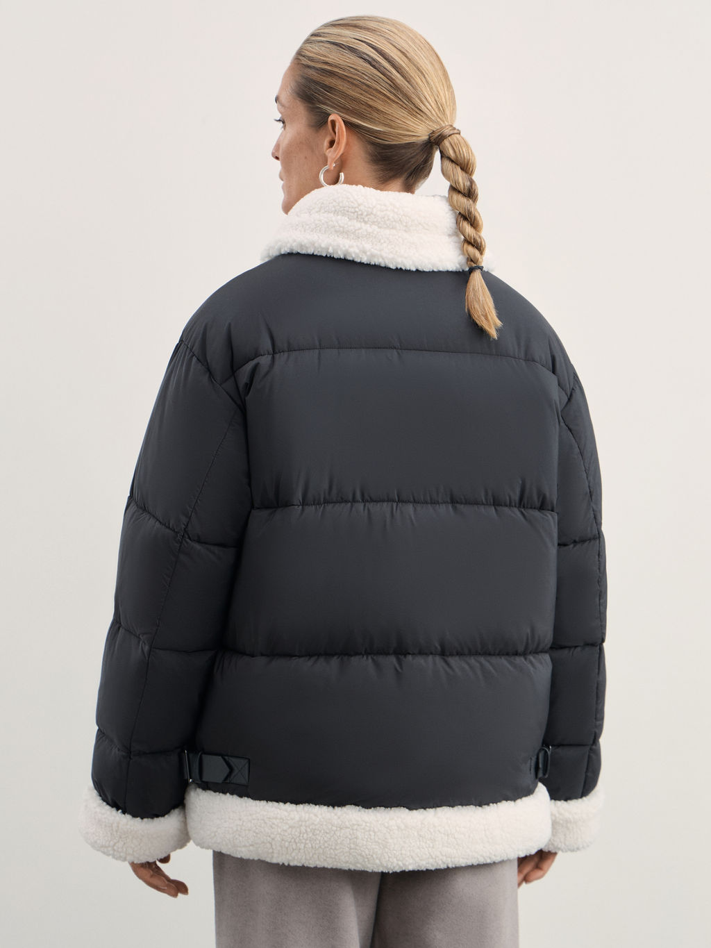 Куртка-дубленка с искусственным мехом / Zarina  фото 5