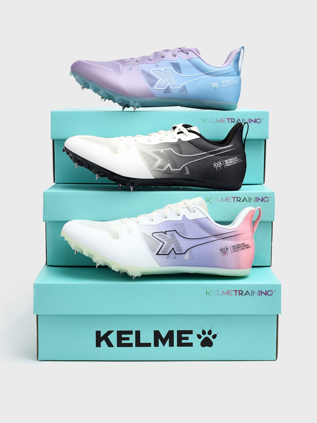 Легкоатлетические шиповки KELME Mens/Womens Sneakers (White/Black)
