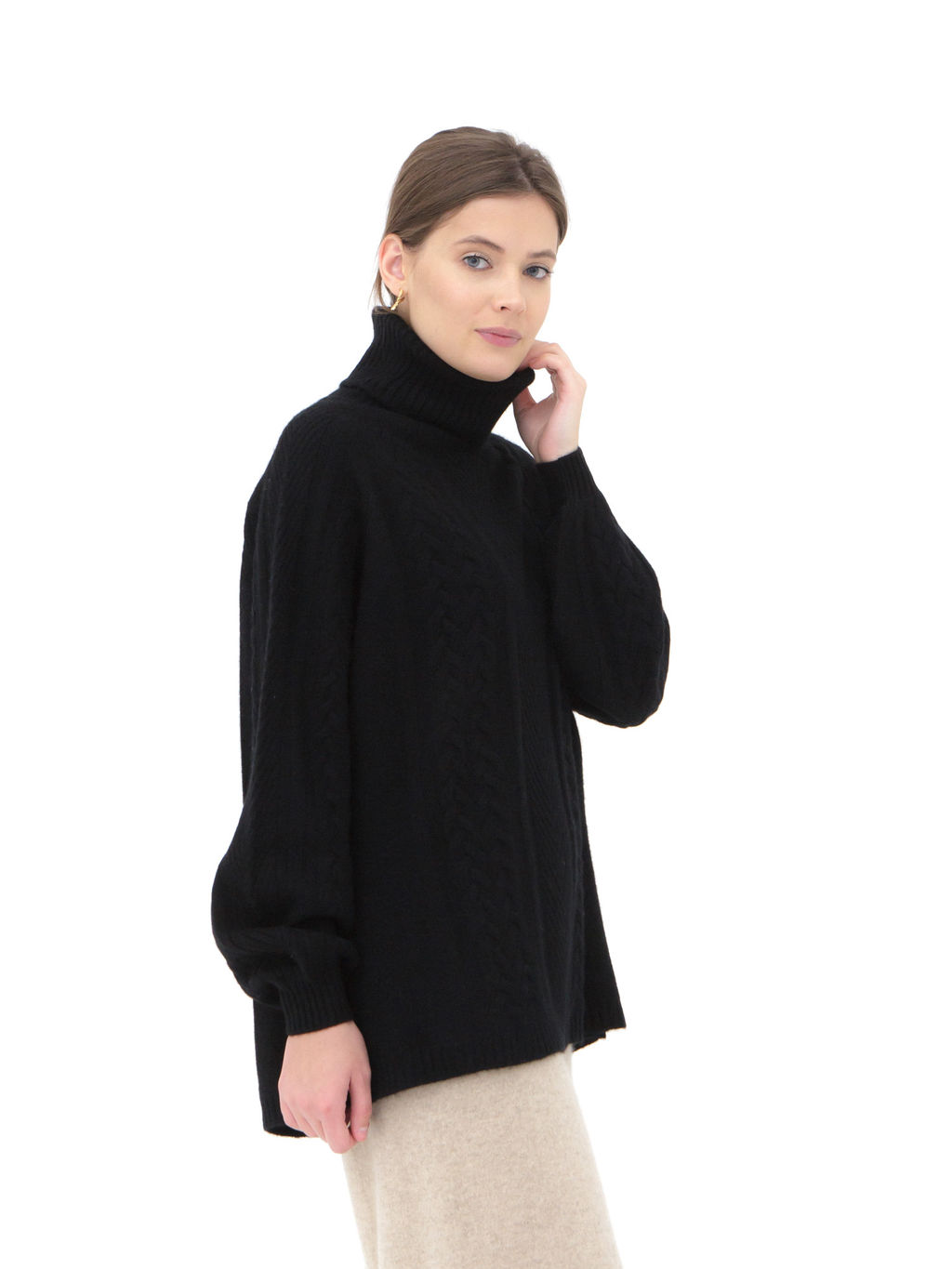 Свитер из пуха яка 5056 черный