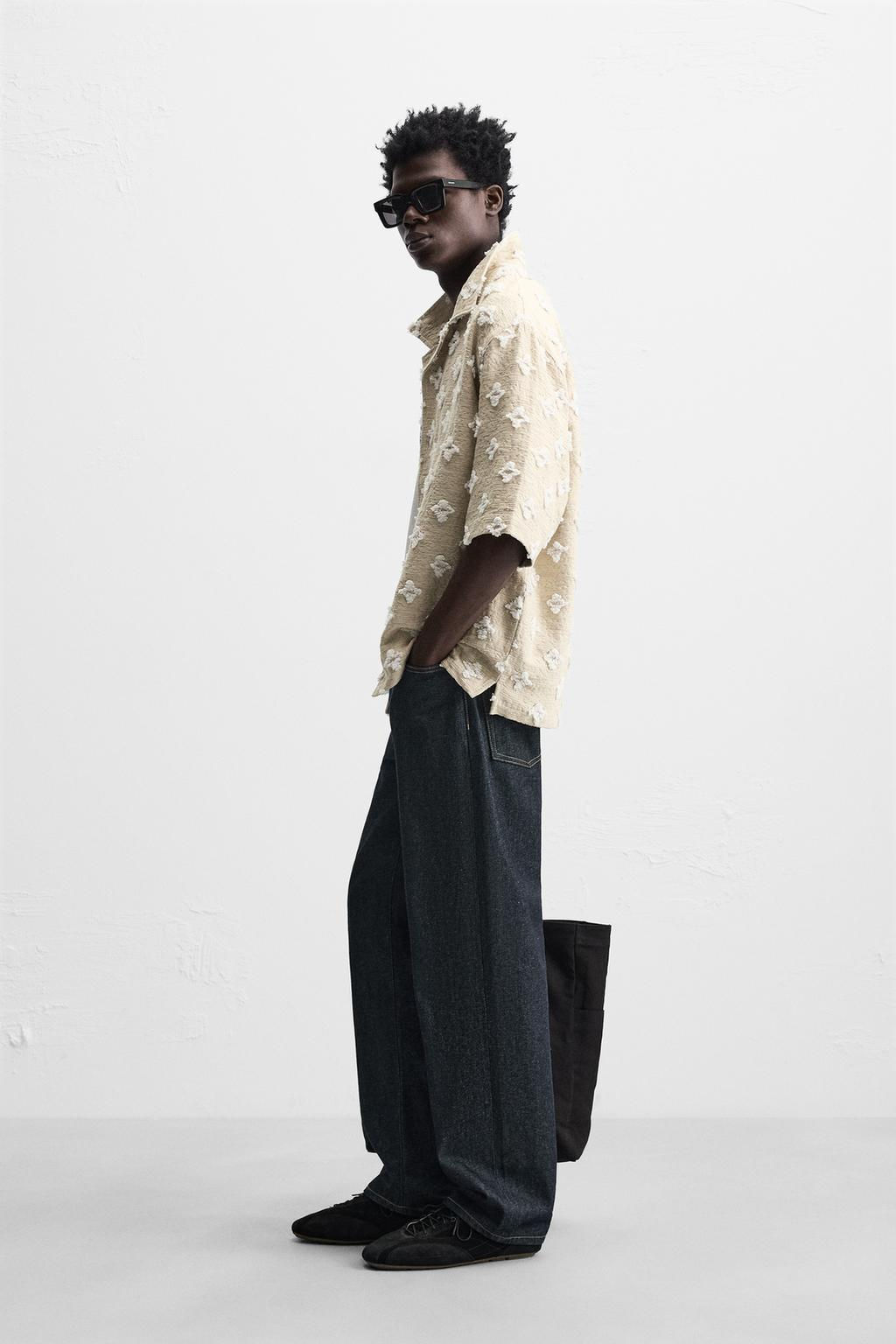 TEXTURED JACQUARD SHIRT - Zara фото 4