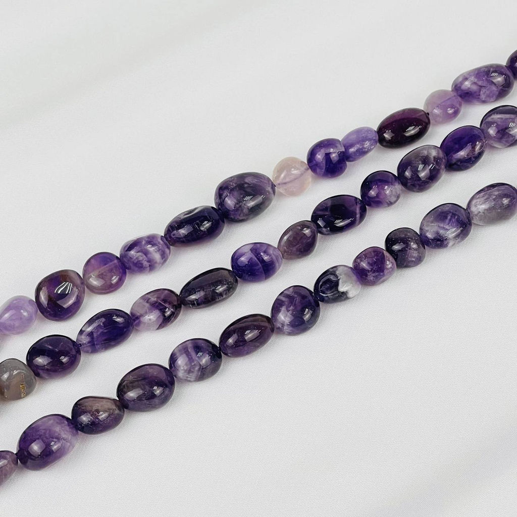 Бусины для украшений из Аметиста (галтовка) 40 см