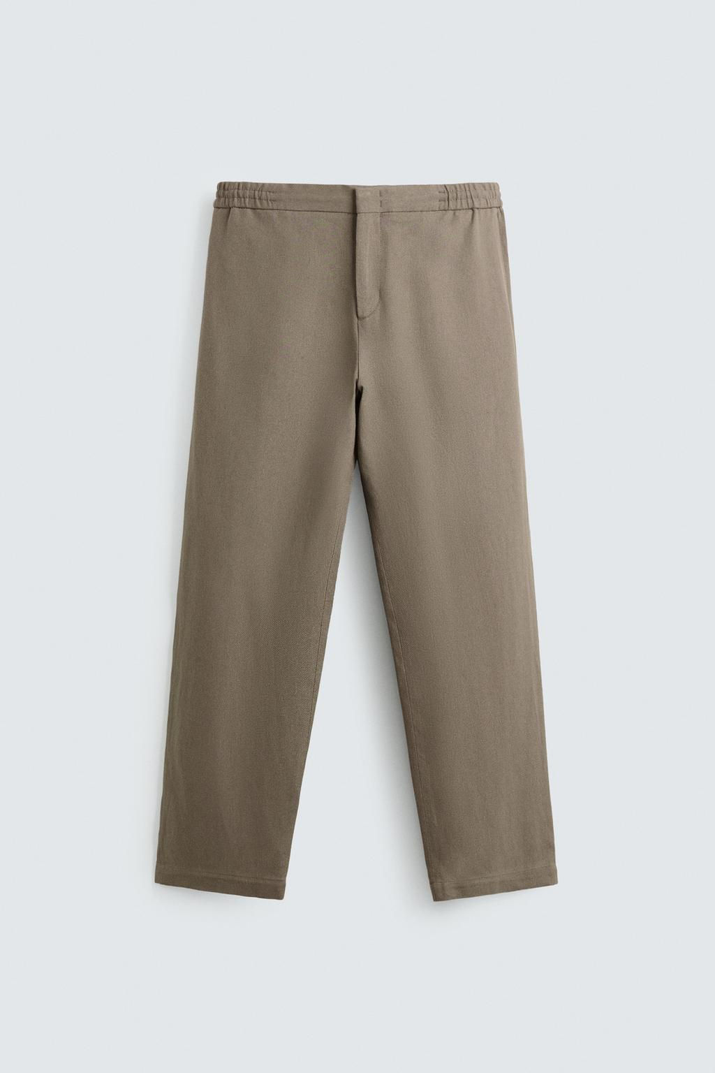 VISCOSE-JUTE TROUSERS - Zara фото 6