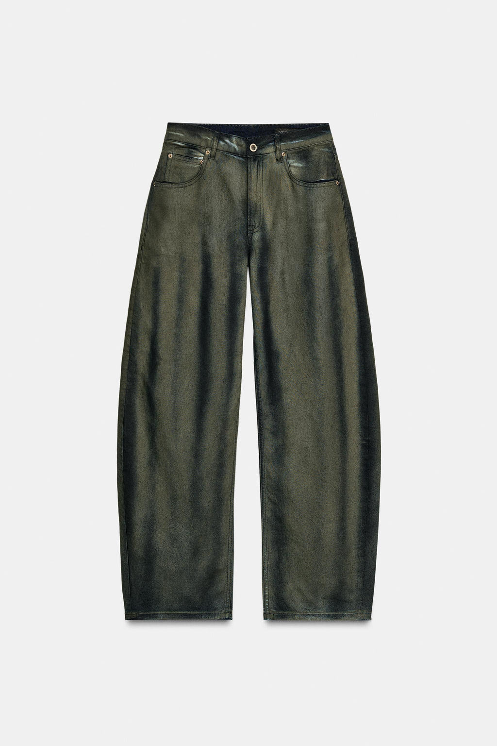 ZW COLLECTION BARREL MID-WAIST JEANS LIMITED EDITION - Zara фото 2