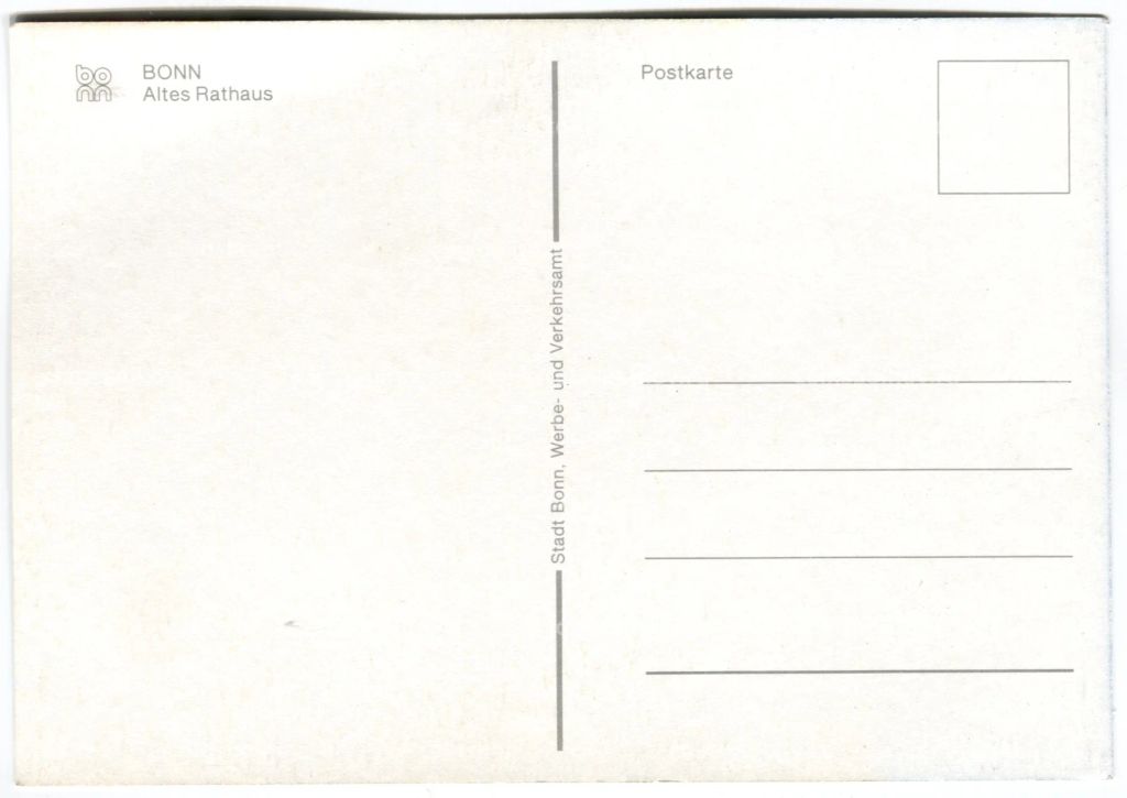 Открытка Бонн Старая ратуша