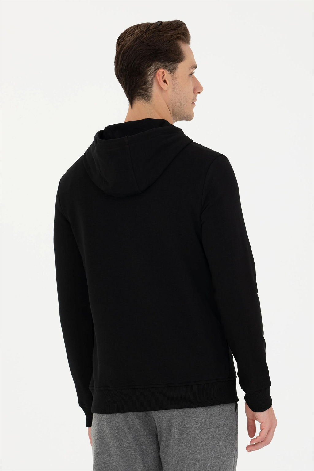 U. S. Polo Assn Мужская черная базовая толстовка с капюшоном - U.s. polo assn фото 12