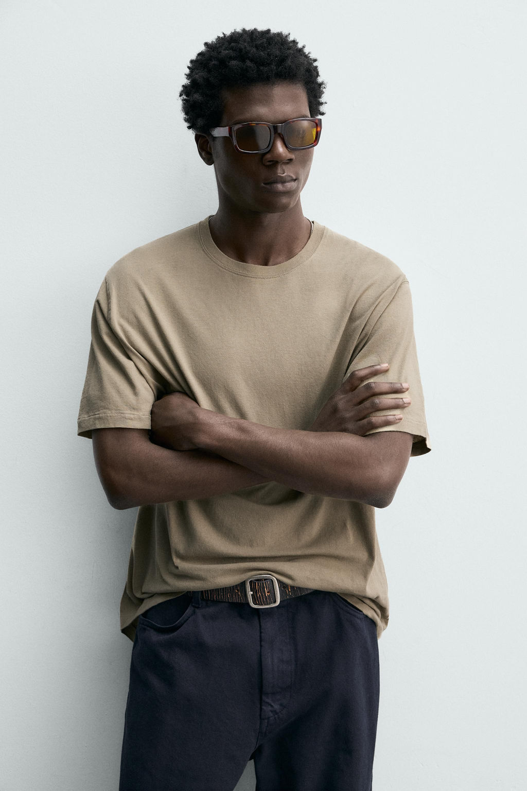 CAMISETA REGULAR FIT LIGHTWEIGHT ORIGINS / Beige vigor?