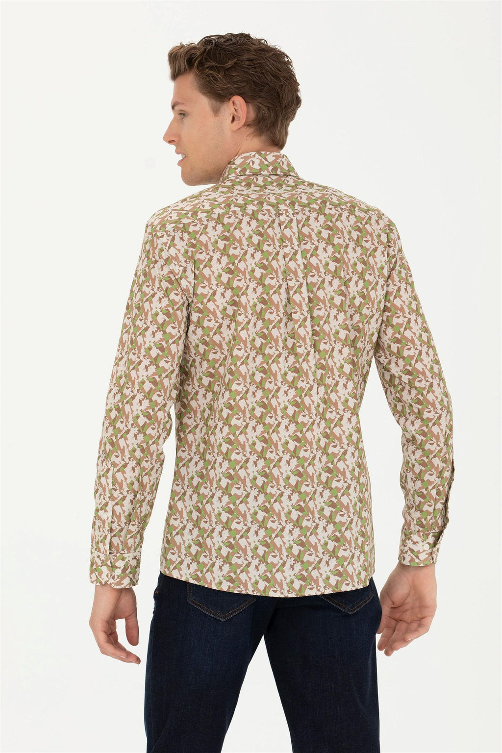 Мужская рубашка с длинным рукавом Stone - U.s. polo assn фото 5