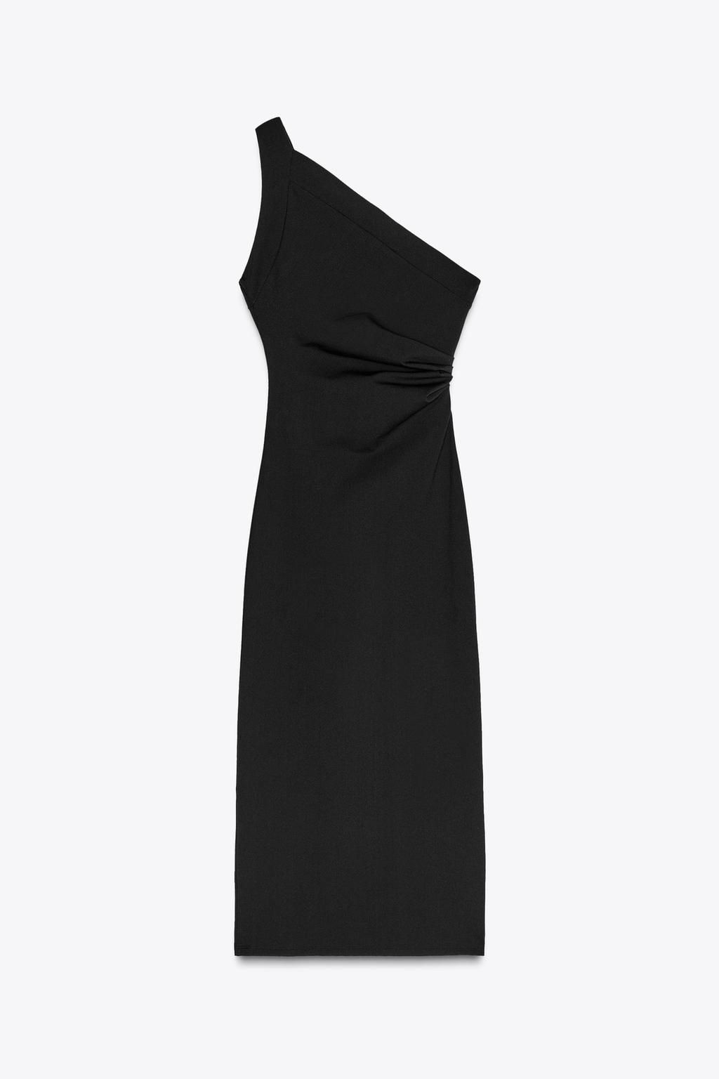 ASYMMETRIC MIDI DRESS - Zara фото 6