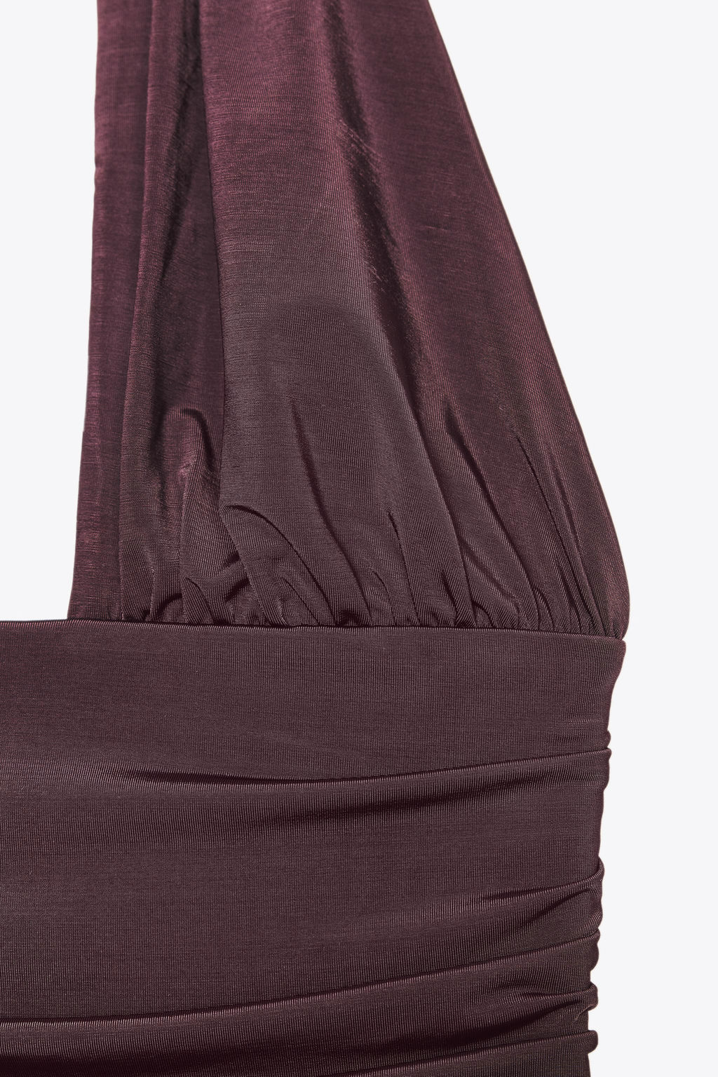 JEWEL DRAPED HALTERNECK BODYSUIT - Zara фото 7
