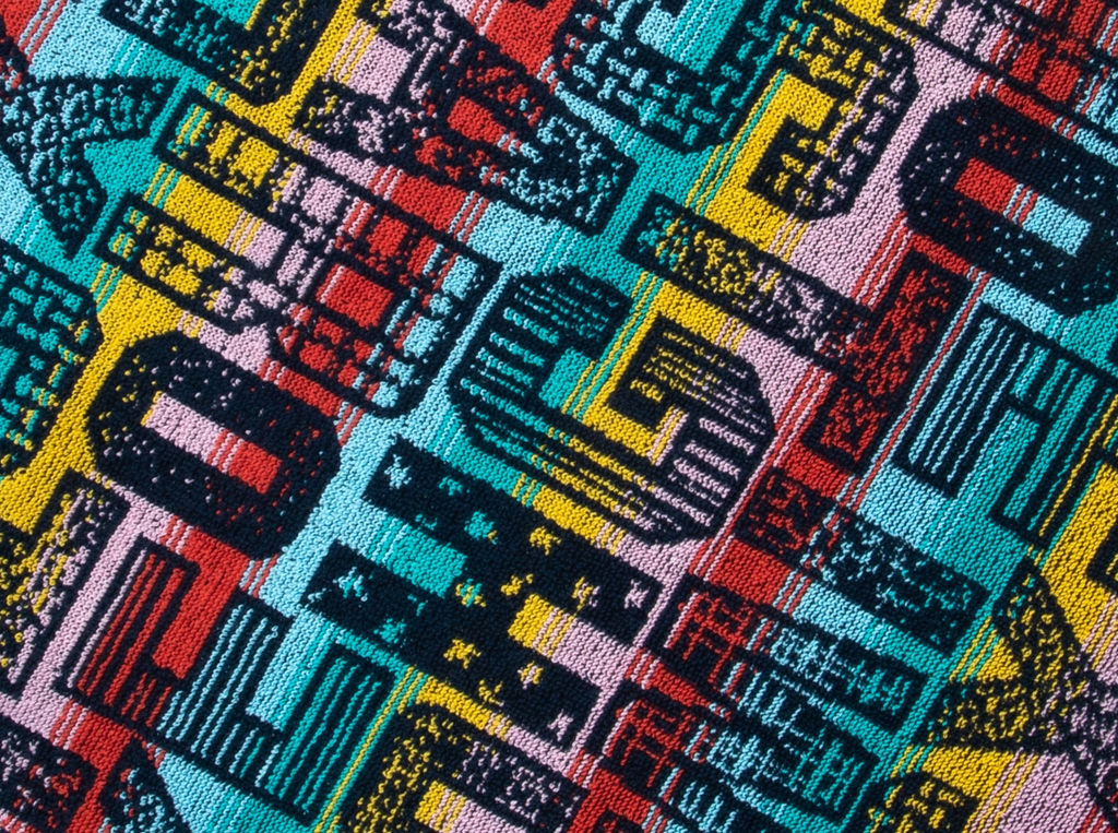 Полотенце махровое 6с104.411ж1 Letters (т.радужка) 67х40см