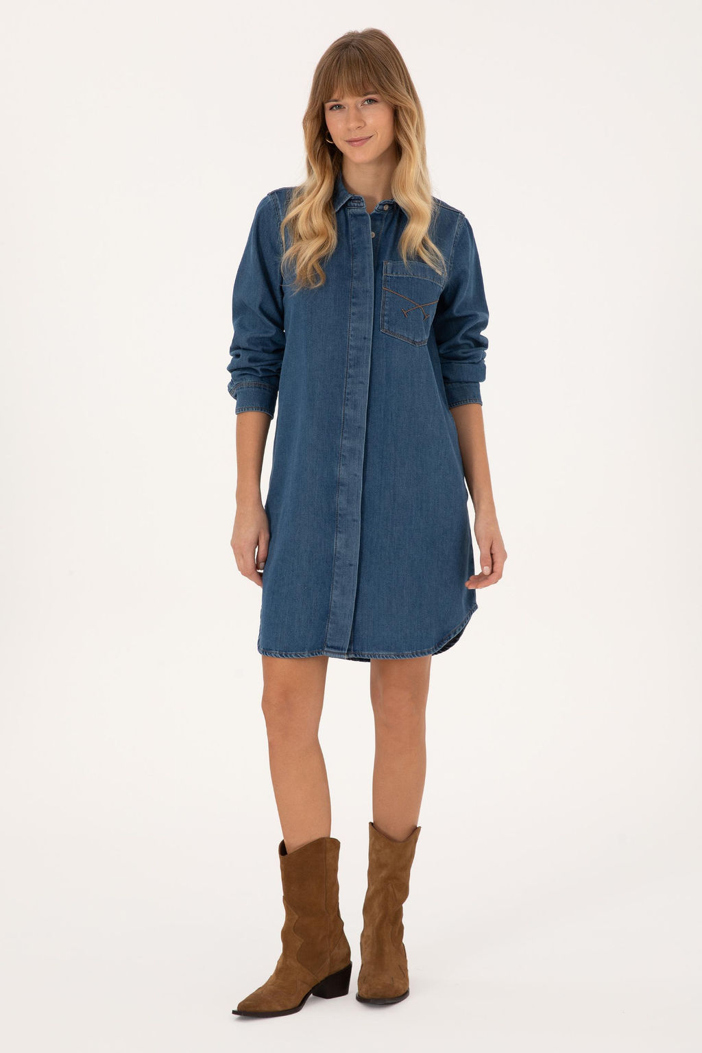 Kad_n Mavi Jean Elbise - U.s. polo assn фото 3