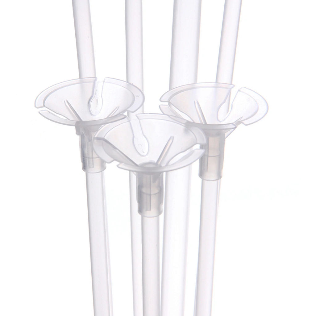 Подставка для шаров "Цветок 2" (основа, 7 палочек с держателями) 67*35*54 см, прозрачный
