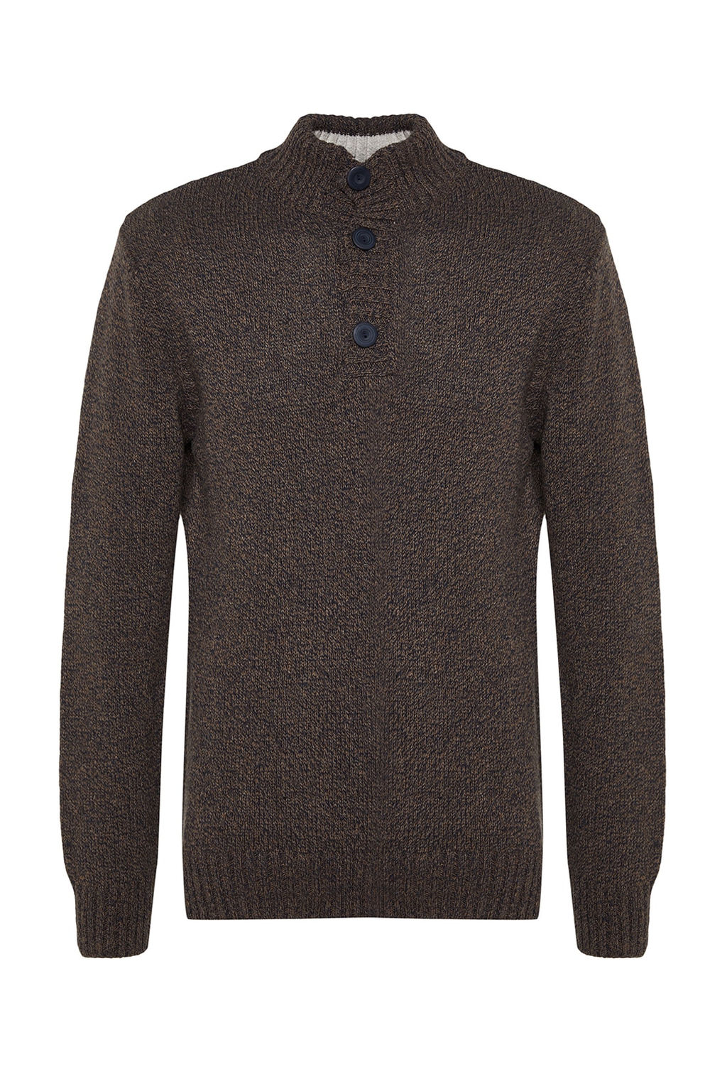 TRENDYOL MAN Vizon Casual Slim Fit Yunlu Yar?m Bal?kc? Dugmeli Triko Kazak TMNAW21KZ0394 - Trendyolmilla фото 17