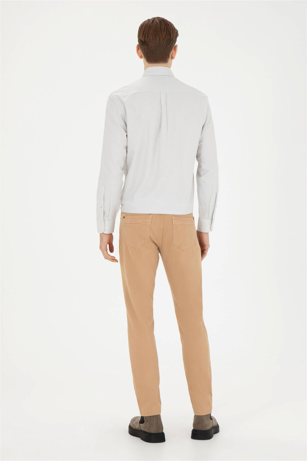 Мужские брюки песочного цвета из парусины - U.s. polo assn фото 4