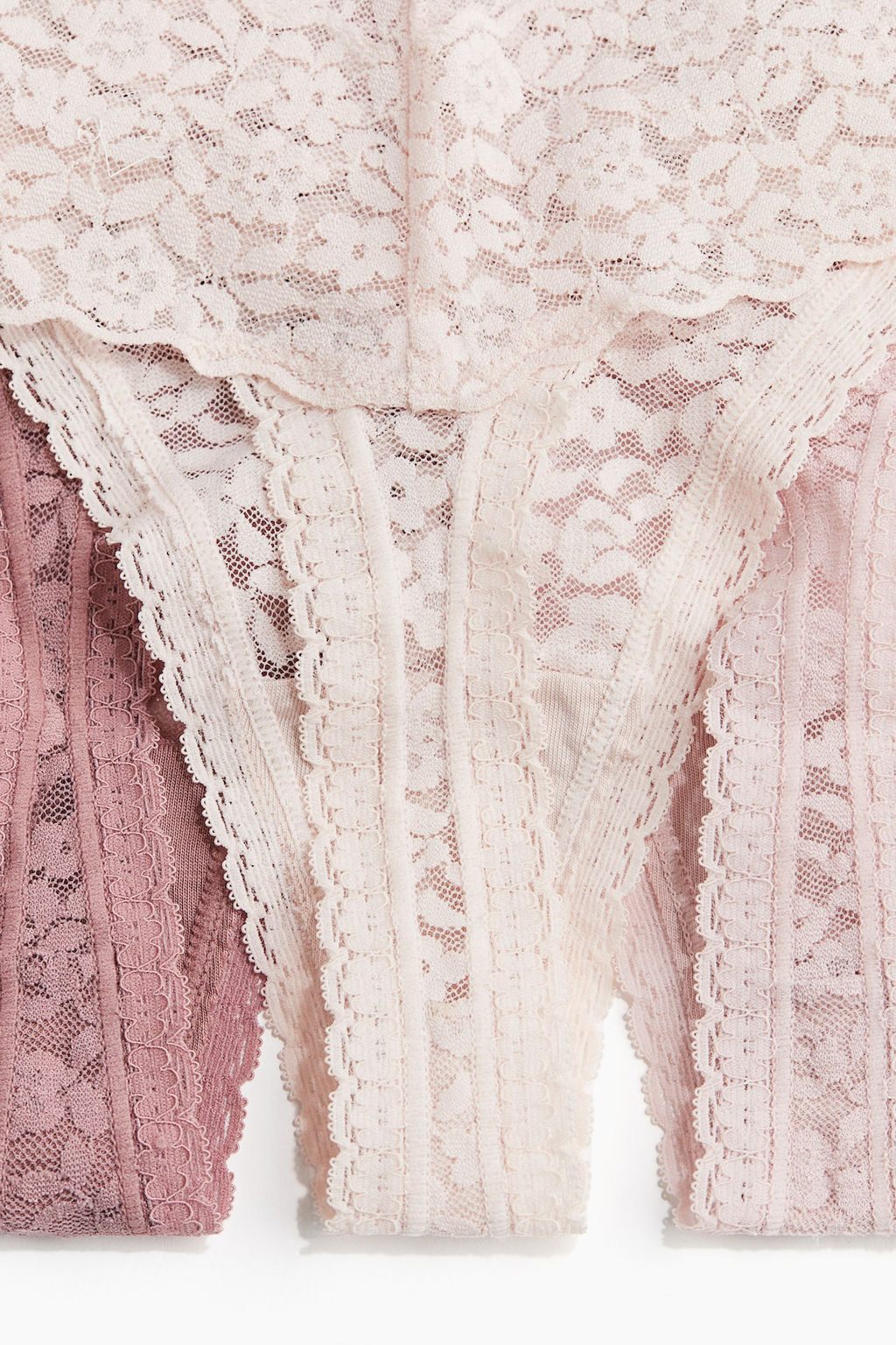 Pack 3 bragas Thong de encaje - H&m фото 7