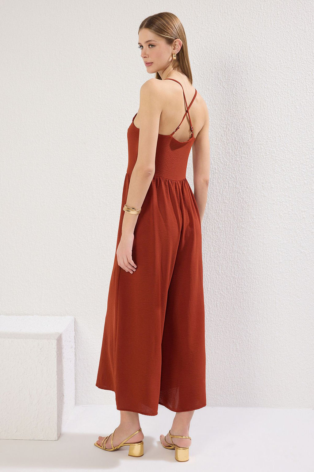 TRENDYOLMILLA Kiremit Genis Paca Dokuma Tulum TWOSS25TU00002  фото 4