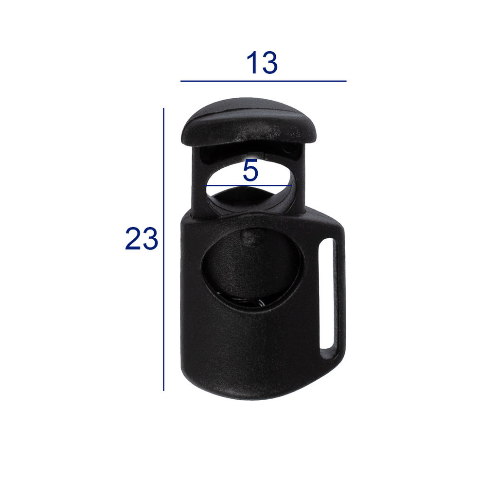 Зажим пластик Micron A 8850 d 5 мм в пакете 24 шт №01 черный