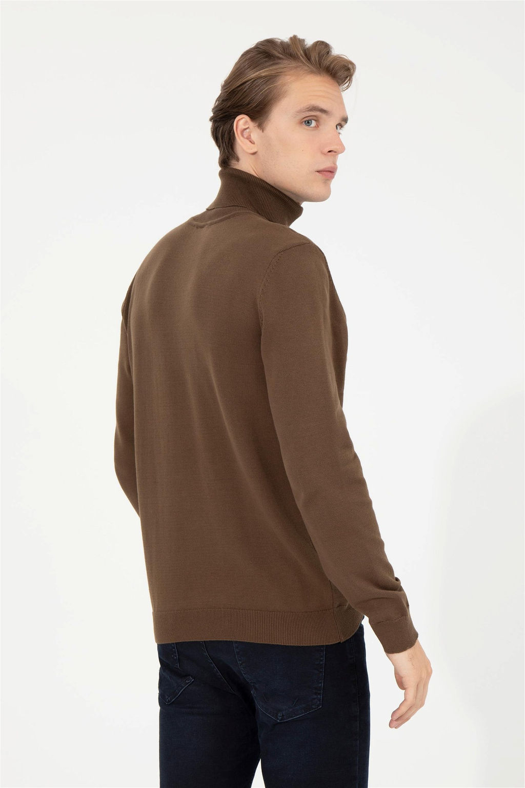U. S. Polo Assn / Мужской базовый свитер кокосового цвета - U.s. polo assn фото 11