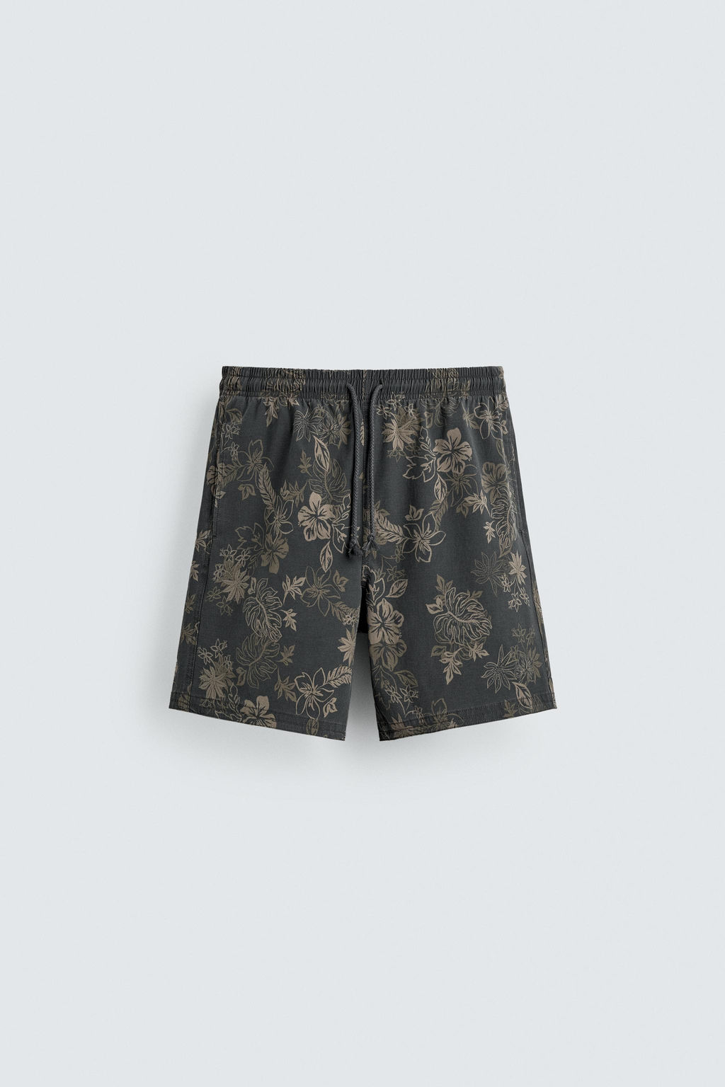 BA?ADOR LARGO ESTAMPADO FLORAL / Grises - Zara фото 6
