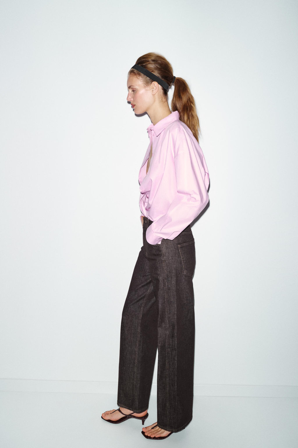JEANS Z1975 LOOSE STRAIGHT MID-WAIST - Zara фото 5