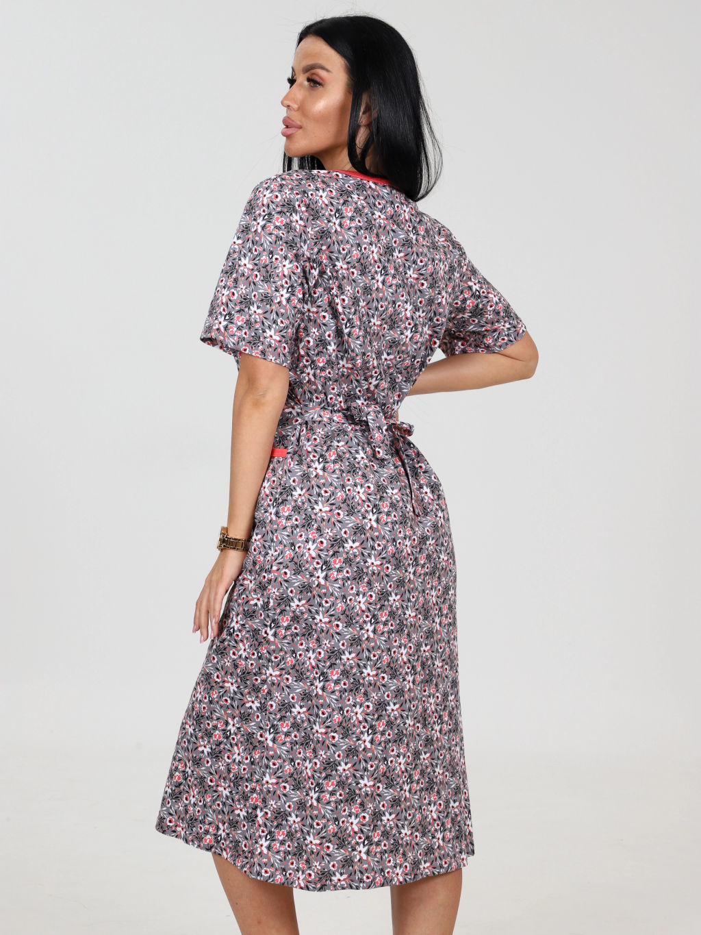 Халат женский, цвет серый