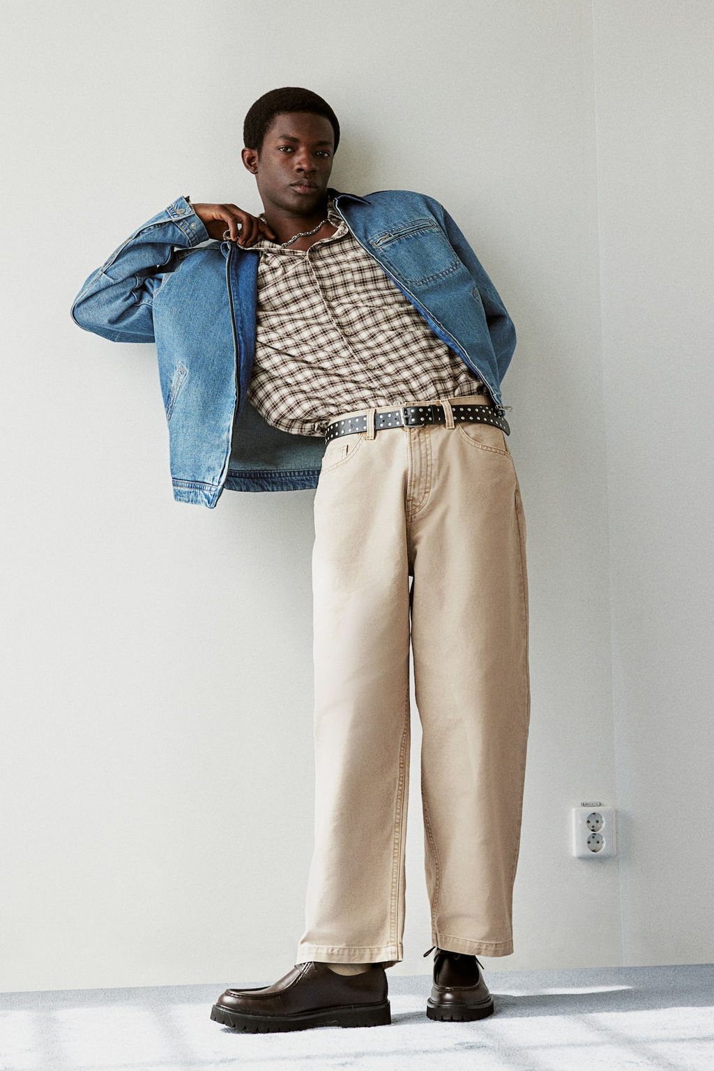 Pantalon de lona Baggy - H&m фото 2