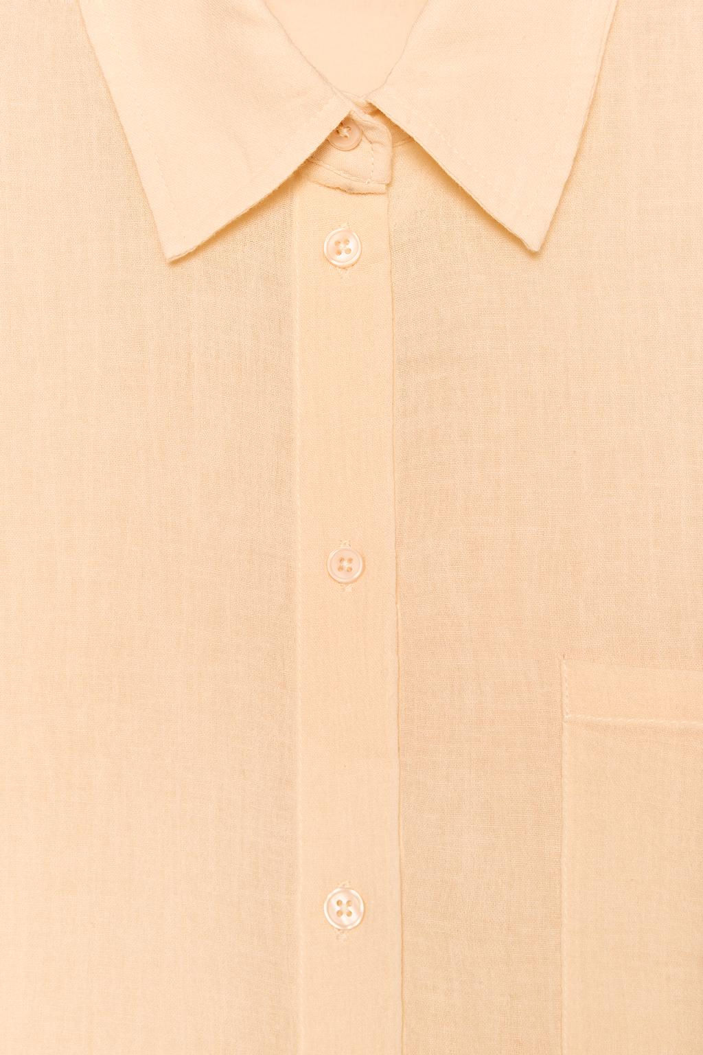 OVERSIZE GAUZE SHIRT - Zara фото 19