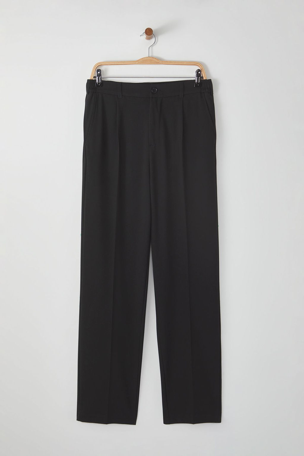 TRENDYOL MAN Siyah Wideleg Baggy Rahat Kal?p Dokuma Kumas Pantolon TMNSS25PL00009 - Trendyolmilla фото 10