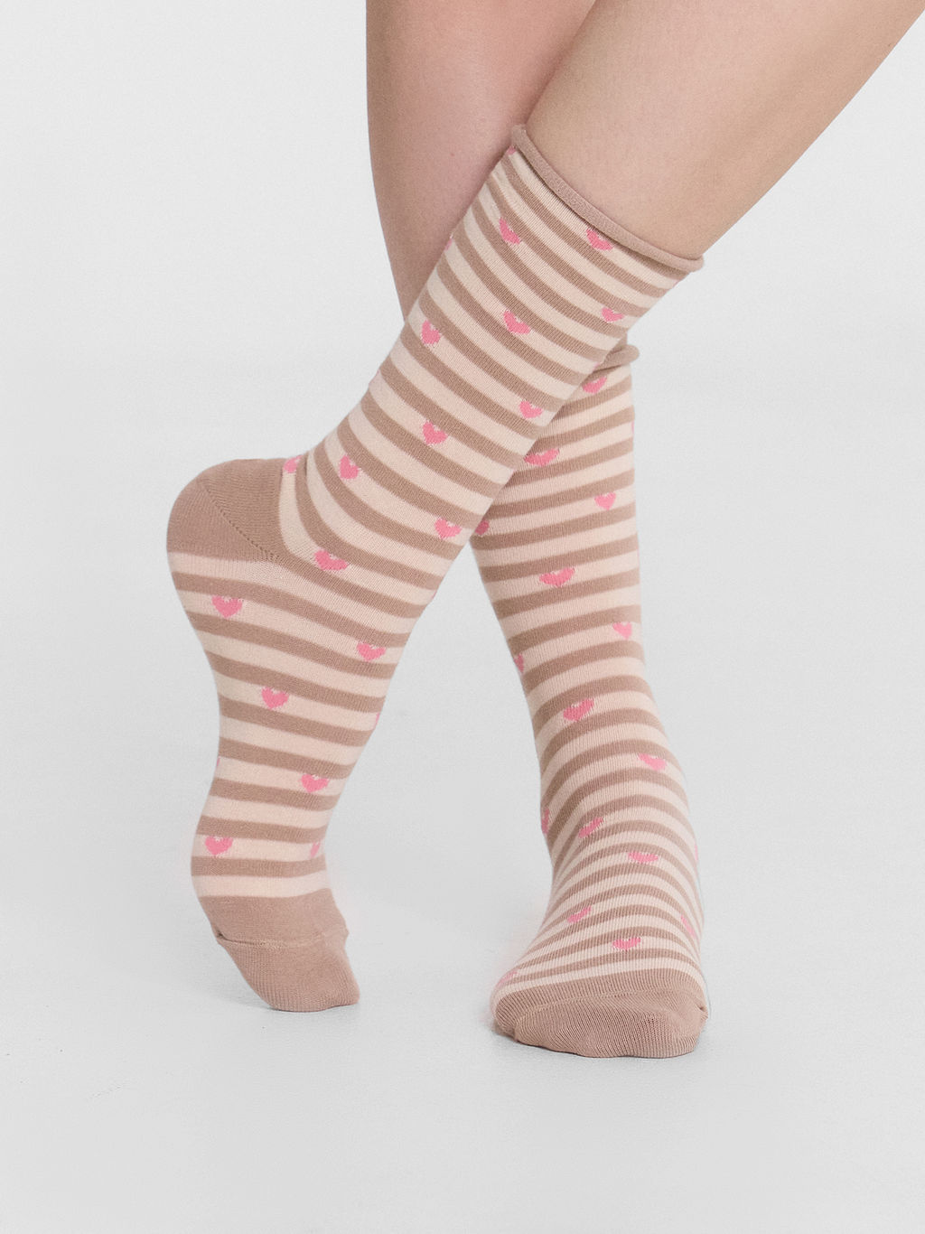 Носки женские Mark Formelle набор 5 пар бежевые с рисунком  фото 3