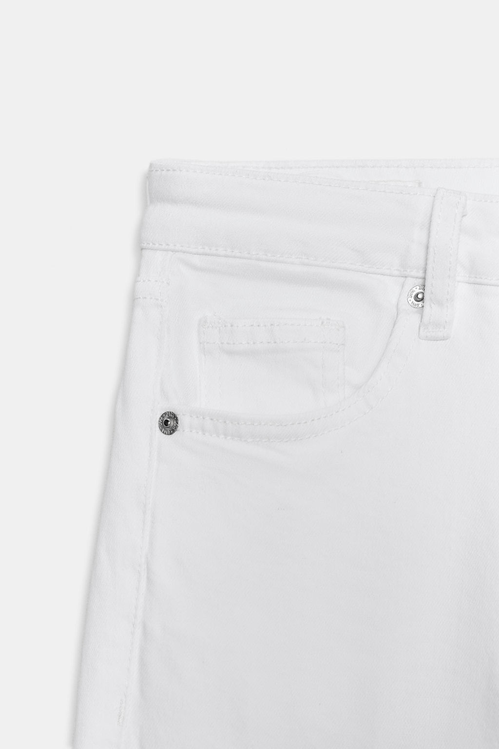 JEANS TRF CROPPED FLARE TIRO ALTO / Blanco - Zara фото 10