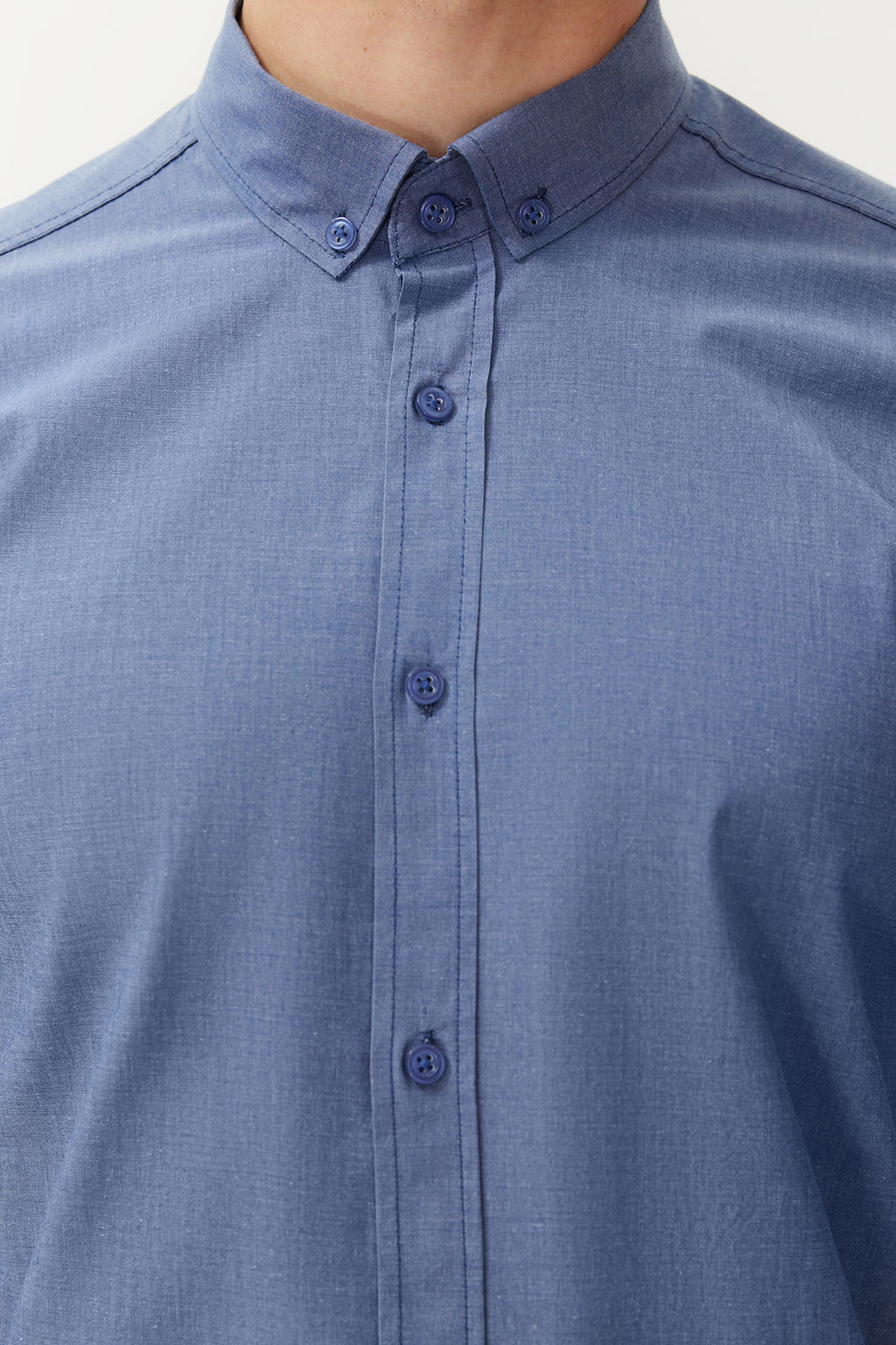 Mavi Slim Fit Yazl?k Gomlek TMNSS24GO00067