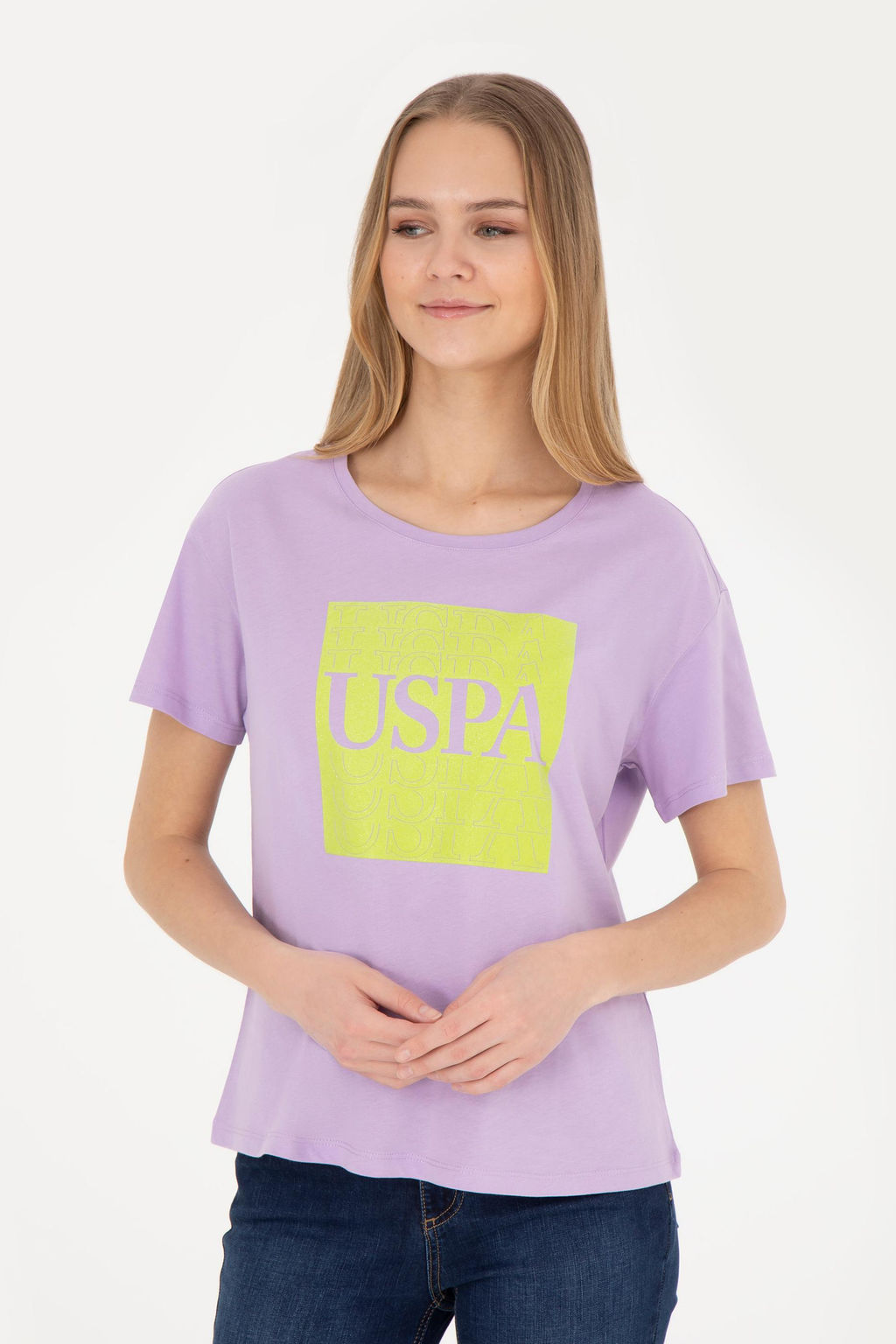 Женская сиреневая футболка - U.s. polo assn фото 15
