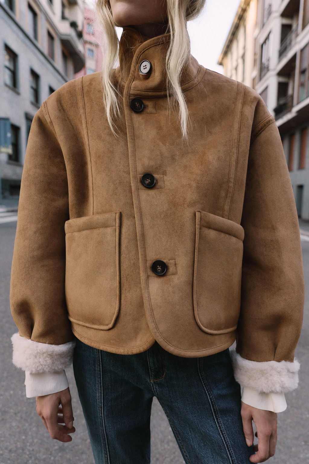 REVERSIBLE DOUBLE-FACED JACKET - Zara фото 36