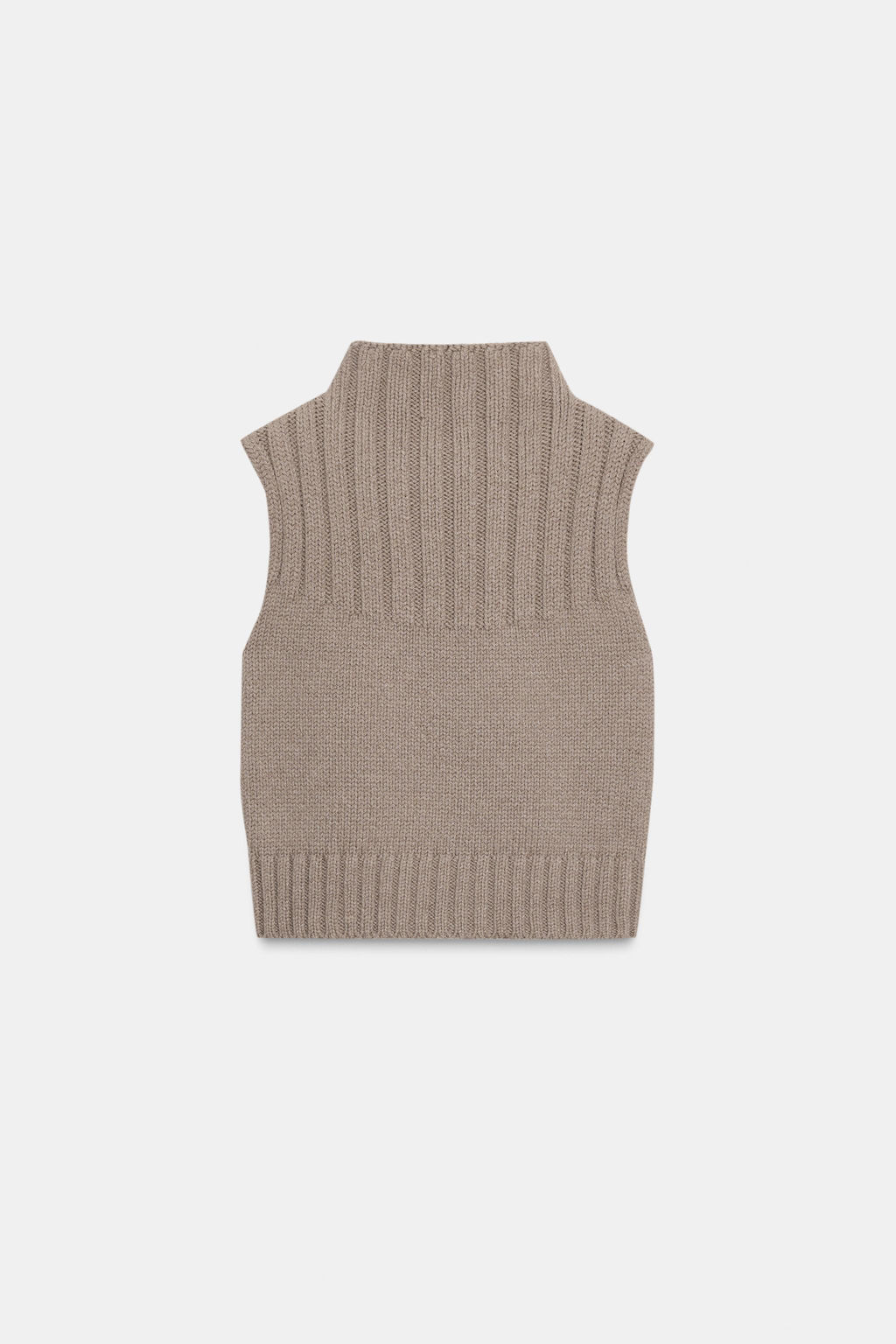 KNITTED HIGH-NECK TOP - Zara фото 6